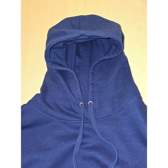 Champion Powerblend Men's Hoodie Script Logo Royal Blue SZ: 3XL - Picture 5 of 7